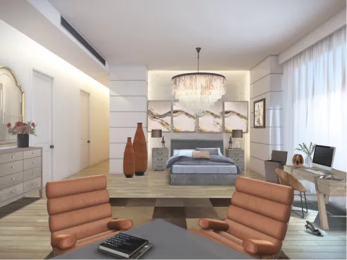 Warm bedroom 