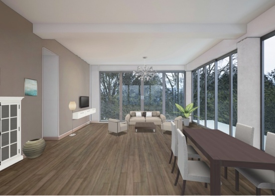 #livingroom #diningroom #details  Design Rendering