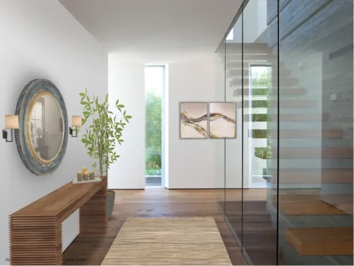 Rustic Modern Entry Hall