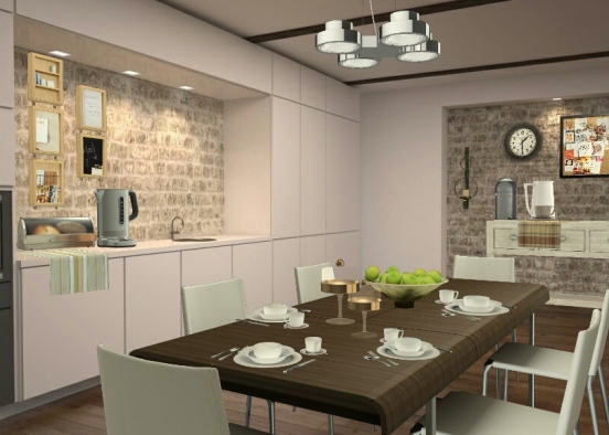 Dining room Design Rendering