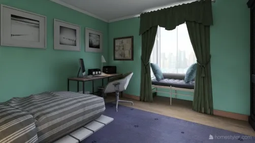 Green teenager room 😍