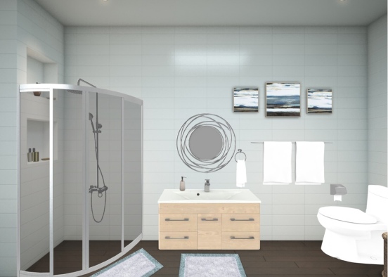 Small Bathroom Design Rendering