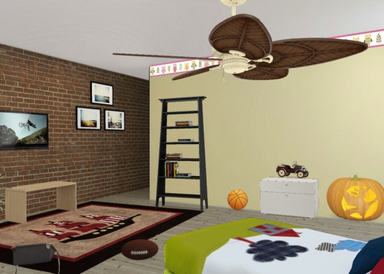 Youngsters get a new room Design Rendering