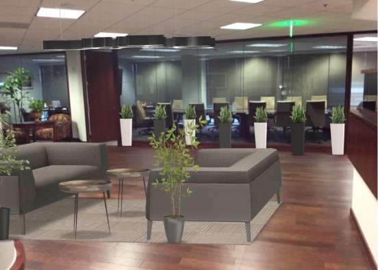 View from reception desk Design Rendering