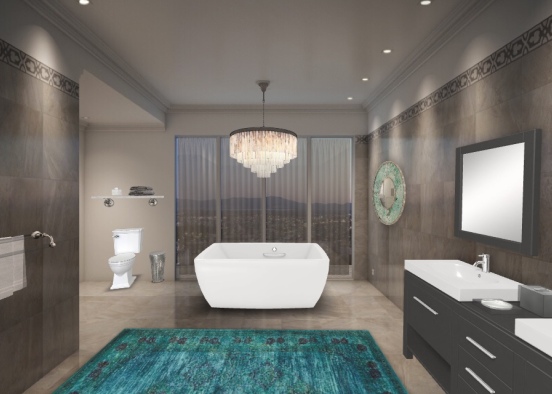 NY Lux Bath Design Rendering