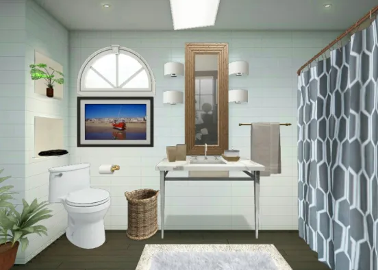 My simple bathroom Design Rendering