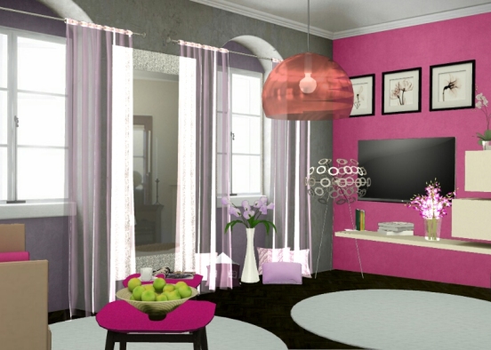 Touch of pink Design Rendering