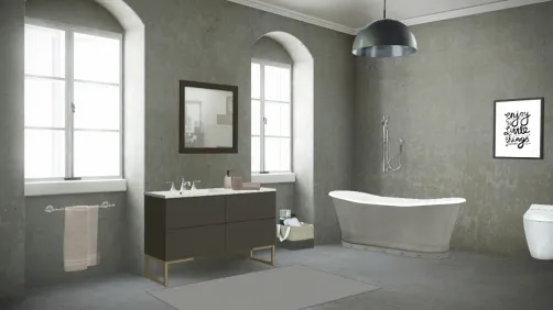 Grey bathroom 