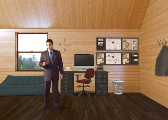 the typical office  Design Rendering