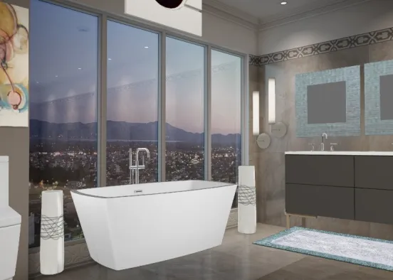 Luxury Bath Design Rendering