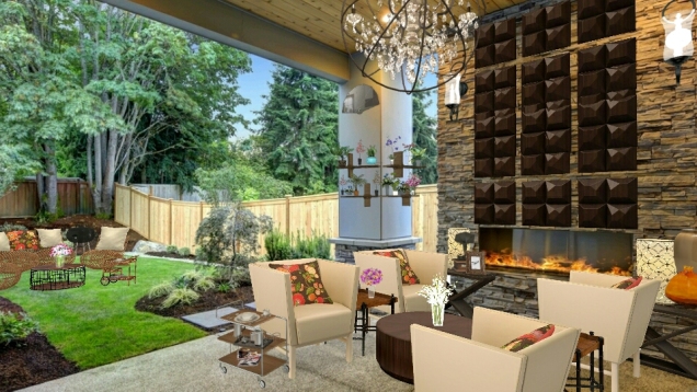 Cozy designing 😇 idea for 🔥fireplace 😊