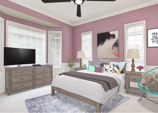 girly bedroom  Design Rendering