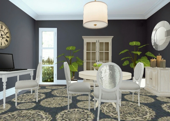 French dining Design Rendering