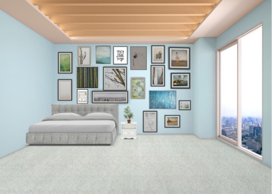 just a room with lots of photos  Design Rendering