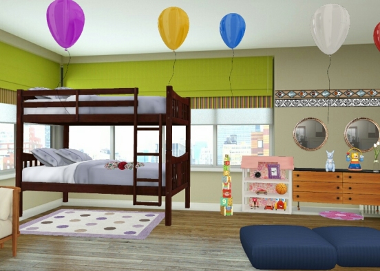 Habitación para niños  Design Rendering
