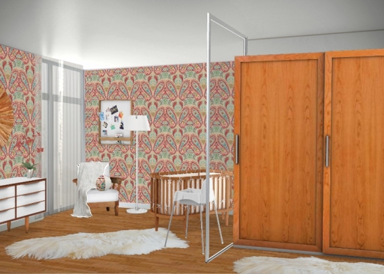 Colorful baby room Design Rendering