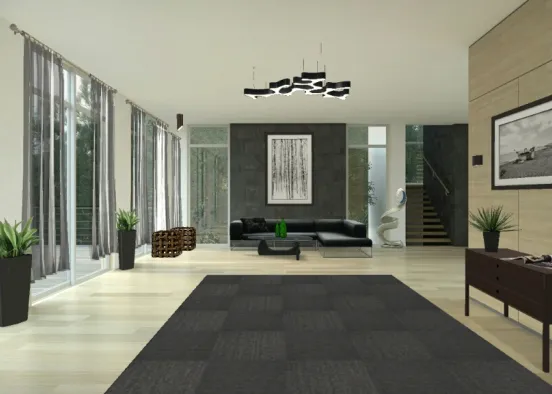 Yanyan living room Design Rendering
