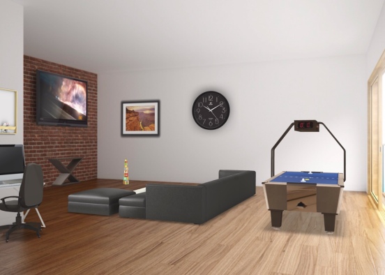Fun living room Design Rendering