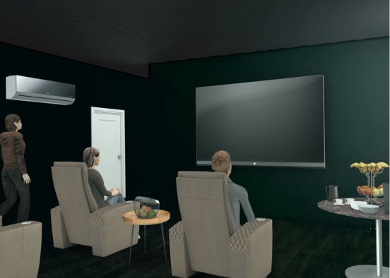 Cinema room Design Rendering