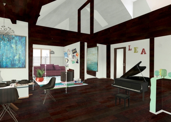 My living room Design Rendering