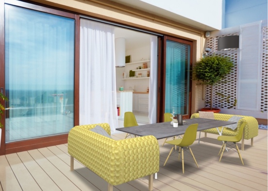le balcon moderne!🖤 Design Rendering