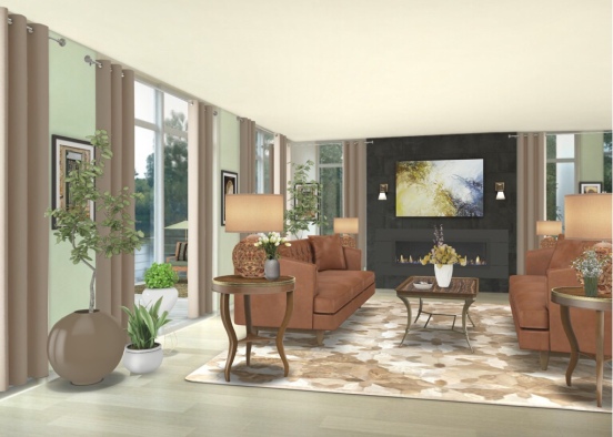 Living Room 6 Design Rendering