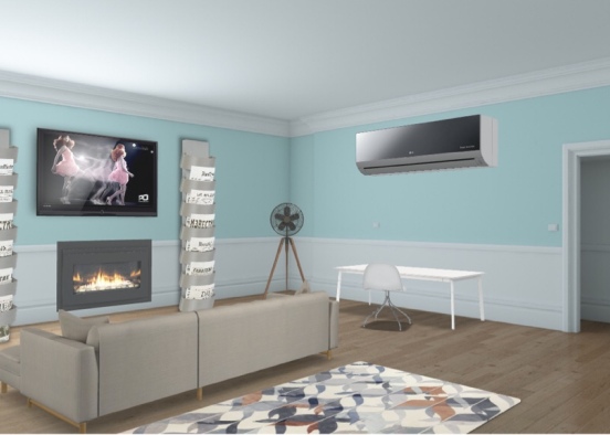 Basic living room Design Rendering