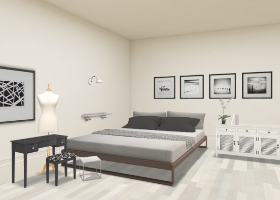 cute bedroom  Design Rendering