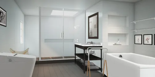 Silver Gray Bathroom