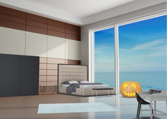 seaside bedroom Design Rendering