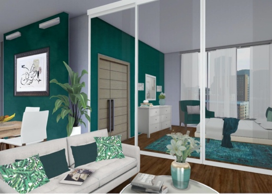 mini apartment in New York Design Rendering
