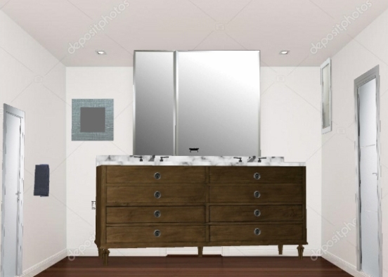 Bathroom mirror Design Rendering