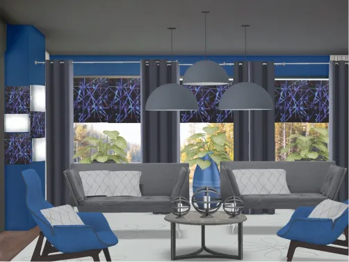 Blue and gray