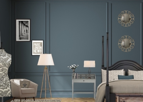 Chambre charme  Design Rendering