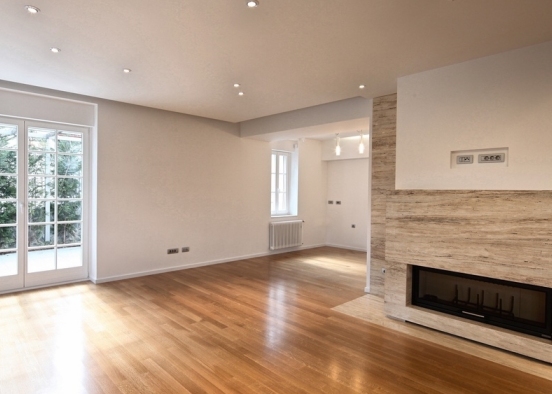 the modern living room  Design Rendering