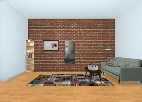 Chic living room Design Rendering