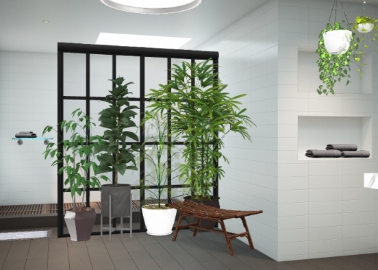 Zen bathroom Design Rendering