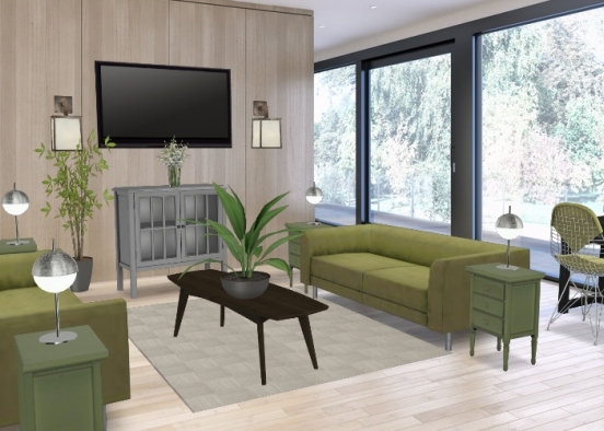 Green Bay living room Design Rendering
