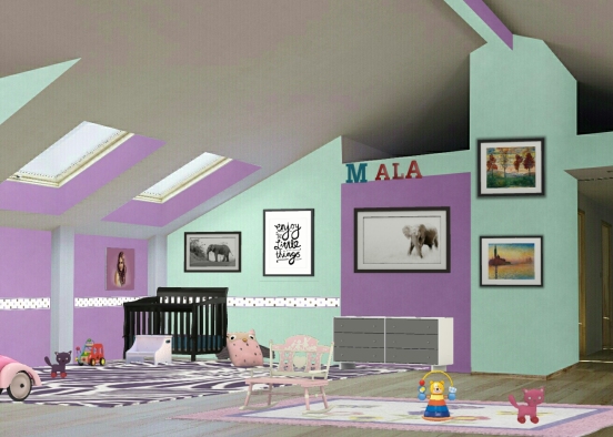 Nursery /playroom  Design Rendering