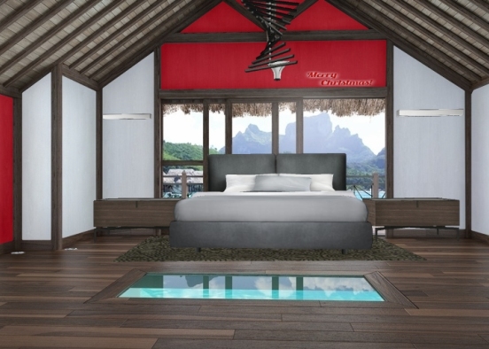 Dormitorio Navidesco  Design Rendering