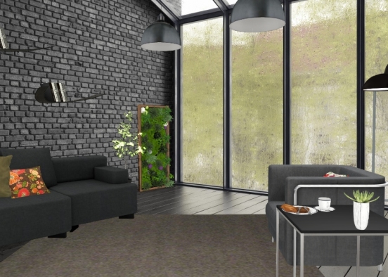 Quaint little foyer or living space  Design Rendering
