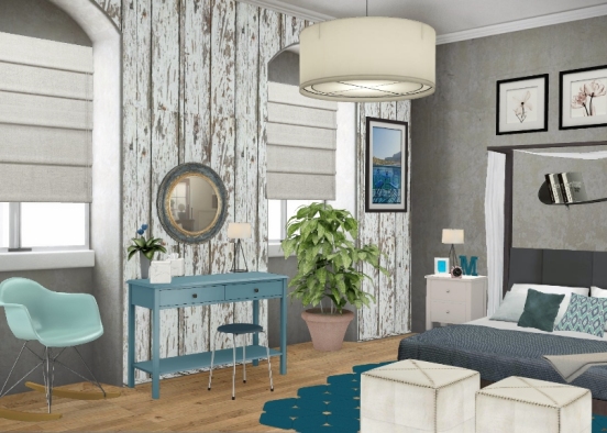 Chambre campagne  Design Rendering