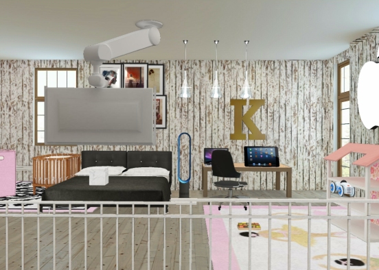 A bedroom Design Rendering