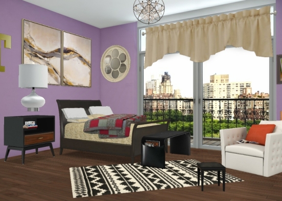 Dream bed room Design Rendering
