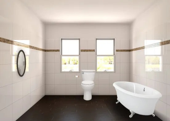unique bathroom Design Rendering