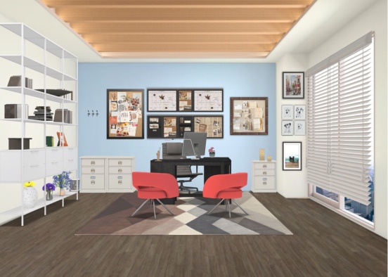 office room  Design Rendering