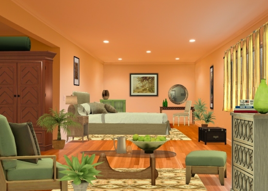 Be My Guest; The Peach Room Design Rendering