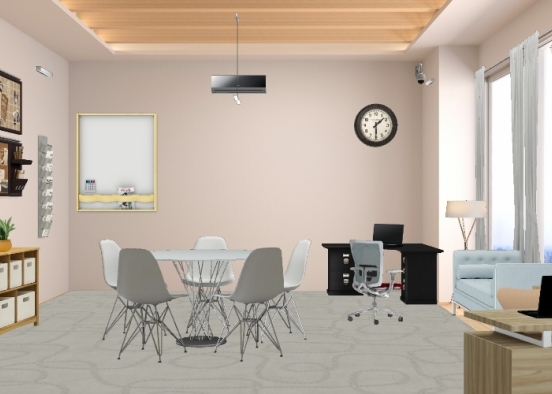 Personal office small scale Design Rendering