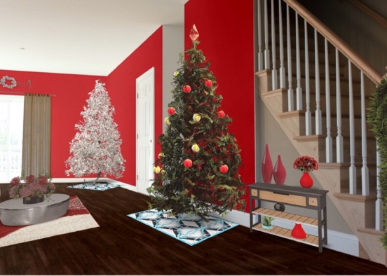 Christmas tree foyer Design Rendering