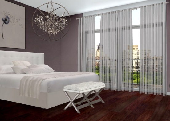 City Bedroom Design Rendering